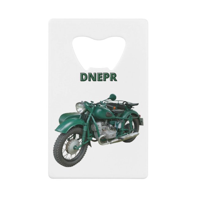 Dnepr-Motorrad Geldbeutel Flaschenöffner (Vorderseite)