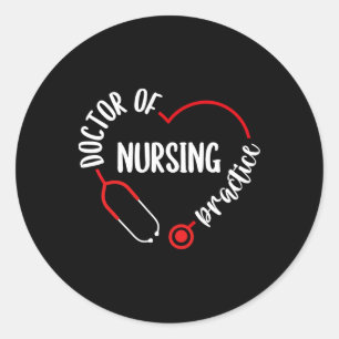 Dnp Appreciation np Stethoscope Dnp Nurse Essenti Runder Aufkleber