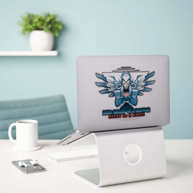 DNP Gehirn eines Arztherzes eines Pflegeaufklebers Aufkleber (Laptop auf Schreibtisch)