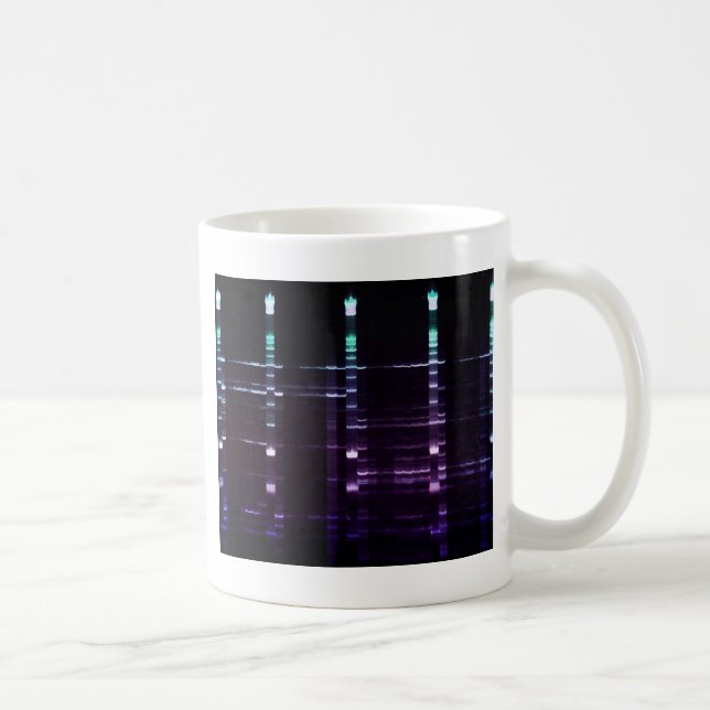 DNS, die Gel 2 der Reihe nach ordnet Kaffeetasse (Rechts)