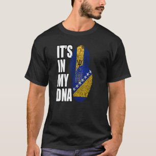 DNS-Flag für bosnische und barbadische Mischung T-Shirt