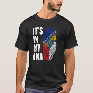 DNS-Flaggen für bosnische und tschechische Mischun T-Shirt