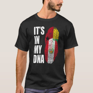 DNS-Flaggenstaat Bissau Guinean und Peruaner T-Shirt