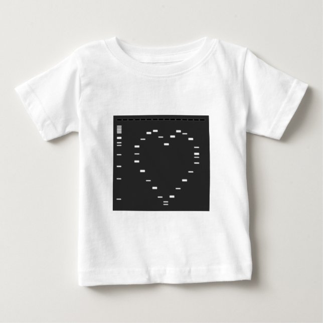 DNS-Herz auf Agarosegel Baby T-shirt (Vorderseite)