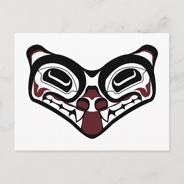 DNW Wolf Post Card Postkarte (Vorderseite)