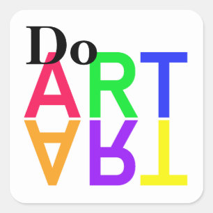 DO "ART" QUADRATISCHER AUFKLEBER