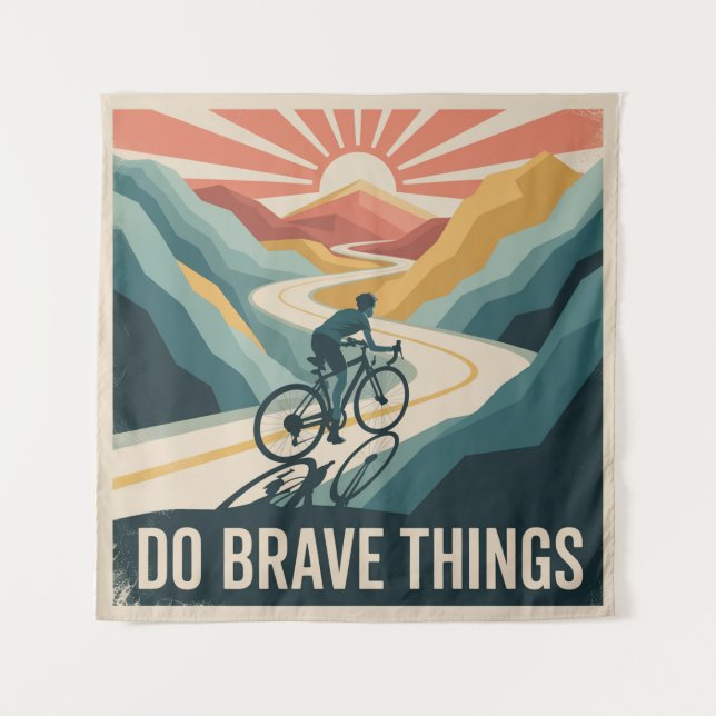 Do Brave Things Wandteppich (Vorderseite)