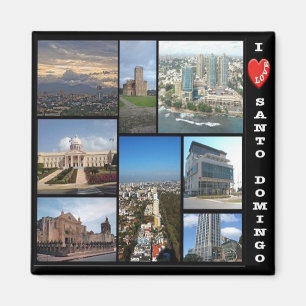 DO-Dominikanische Republik Santo Domingo-I Liebe C Magnet