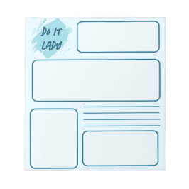 Do it Lady Notepad Notizblock