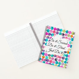 Do It Scared Motivational Routines & Habits Notizbuch
