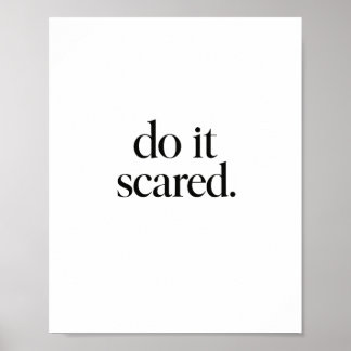 Do It Scarty - Poster Motivationnel Minimaliste