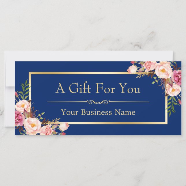 do-it-yourself | Carte cadeau Floral Gold (Devant)