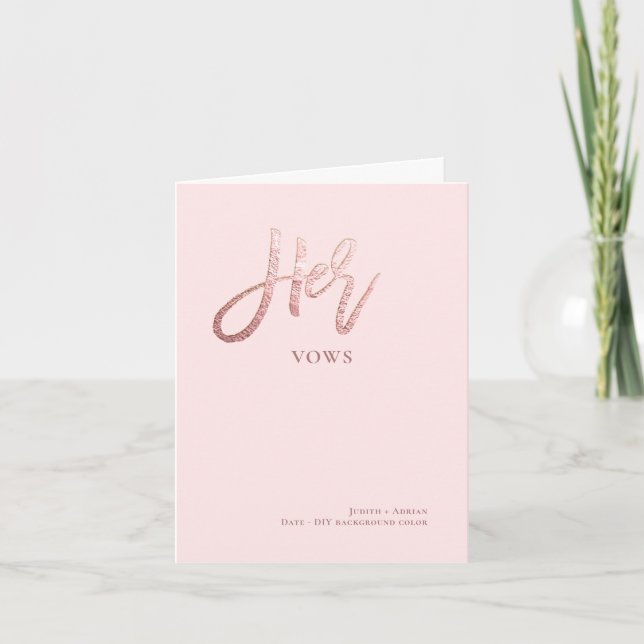 do-it-yourself Couleurs Chic Faux Rose Gold Carte  (Devant)