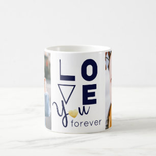 do-it-yourself Double Famille Photo Log You Mug