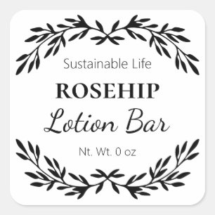 do-it-yourself Luxe White Lotion Bar Étiquettes