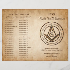 do-it-yourself Masonic Programme Modèle Freemason