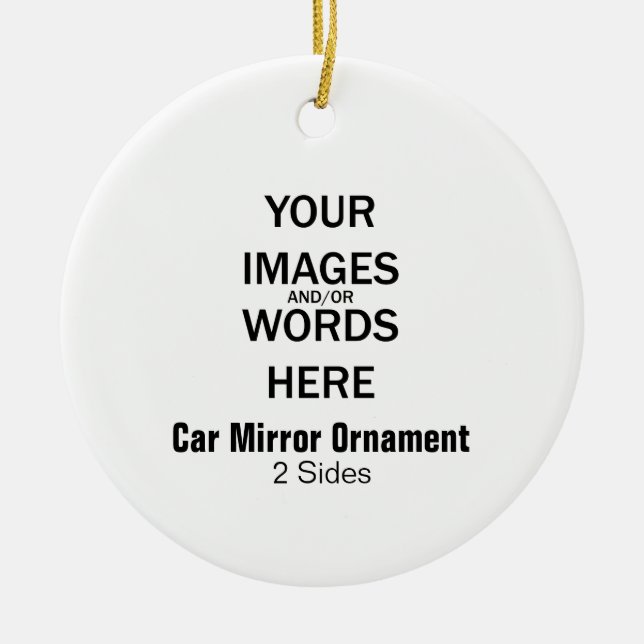Do-it-yourself - Ornement de miroir de voiture (2 (Devant)