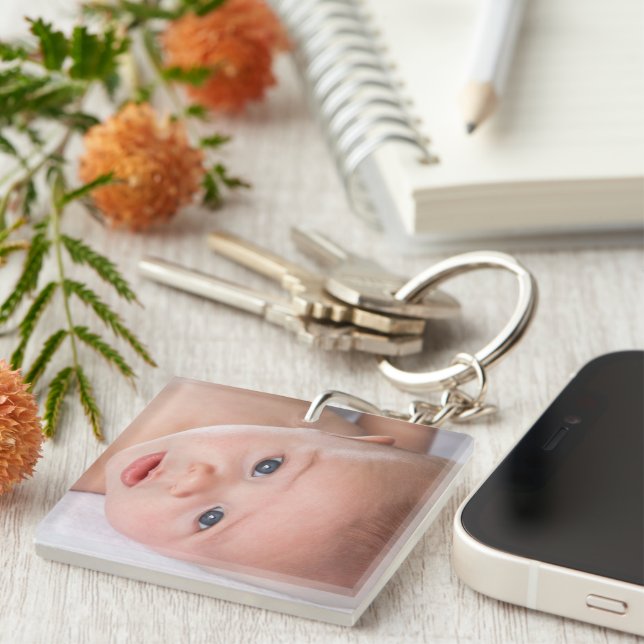 do-it-yourself Porte - clé | Photo personnalisée,  (Devant Droit)