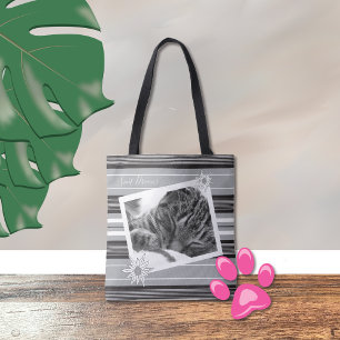 do-it-yourself sac fourre-tout rayé noir et blanc 