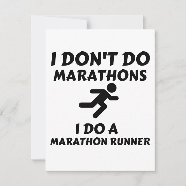 DO MARATHON RUNNER DANKESKARTE (Vorderseite)