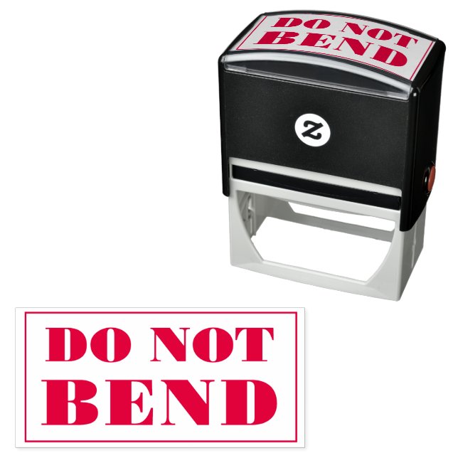 Do Not Bend Artwork Paper Envelope Message Permastempel (Beispiel)
