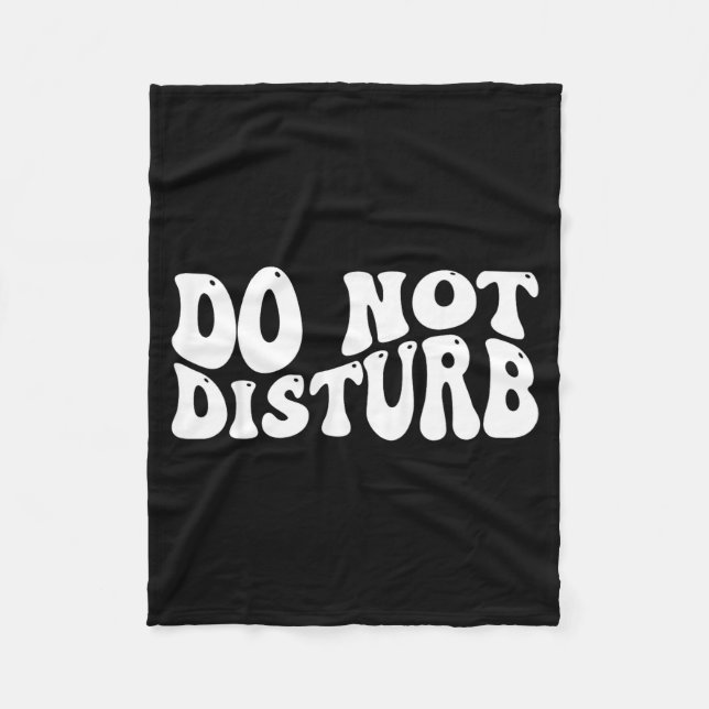 Do Not Disturb  Fleecedecke (Vorderseite)