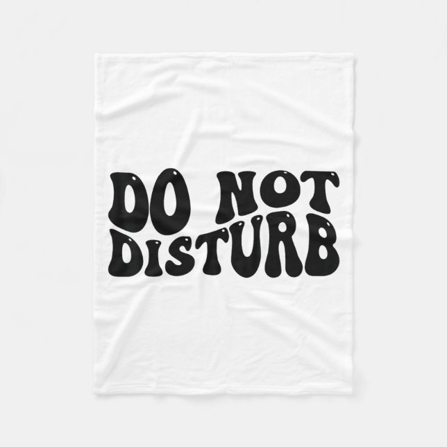 Do Not Disturb  Fleecedecke (Vorderseite)