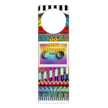 Do Not Disturb Geo Eyeglasses Acrylic Door Hanger