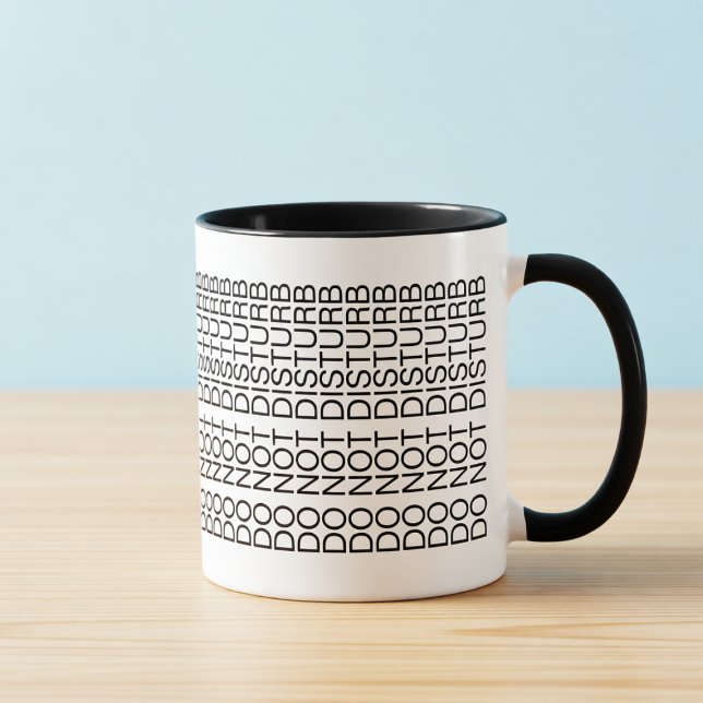 Do Not Disturb Hidden Message Introvert Coffee Mug Tasse (Von Creator hochgeladen)