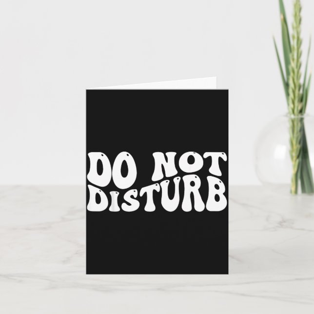 Do Not Disturb  Karte (Vorderseite)