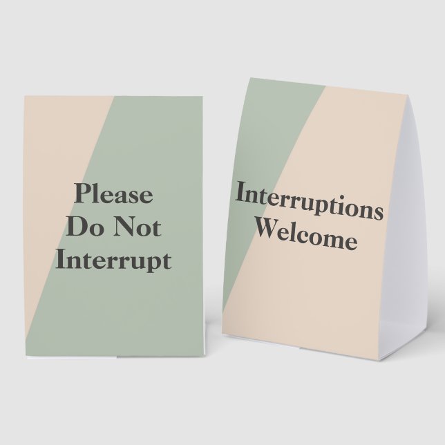 Do Not Disturb Quiet Space Available Productivity Tischaufsteller (Vorder-/Rückseite)