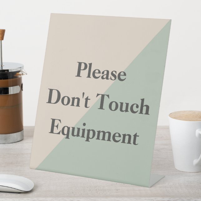 Do Not Touch Equipment Professional Boundary Sockelschild (In Situ)