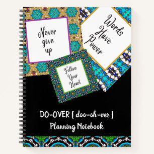 DO-OVER Motivierend Track-Pläne für Inspirationen Notizbuch