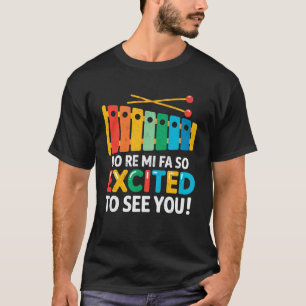 Do Re Mi FA So aufgeregter Musiklehrer Lustiger Sp T-Shirt