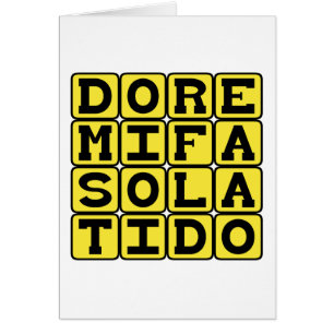 Do Re Mi Fa So La Ti Do, Noten der Tonleiter