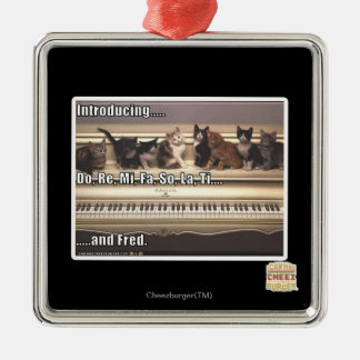 Do, Re, Mi, Fa, so, La, Ti, Fred Silbernes Ornament