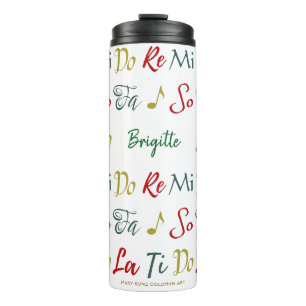 Do Re Mi Niedlich Personalisiert Holiday Singer Thermosbecher