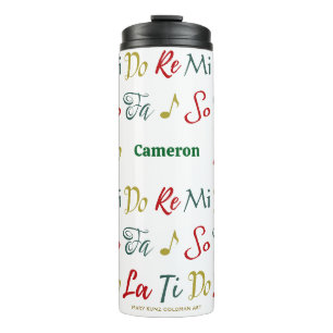 Do Re Mi Nostalgic Personalisiertes Musiktheater Thermosbecher
