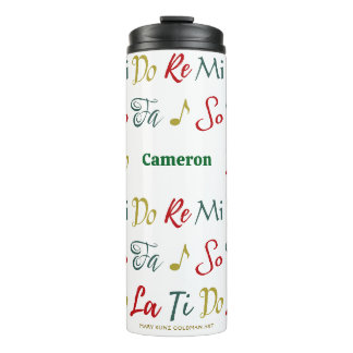 Do Re Mi Nostalgic Personalisiertes Musiktheater Thermosbecher