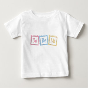 "Do Re Mi" Solfeggio Baby Blocks Musical T-shirt