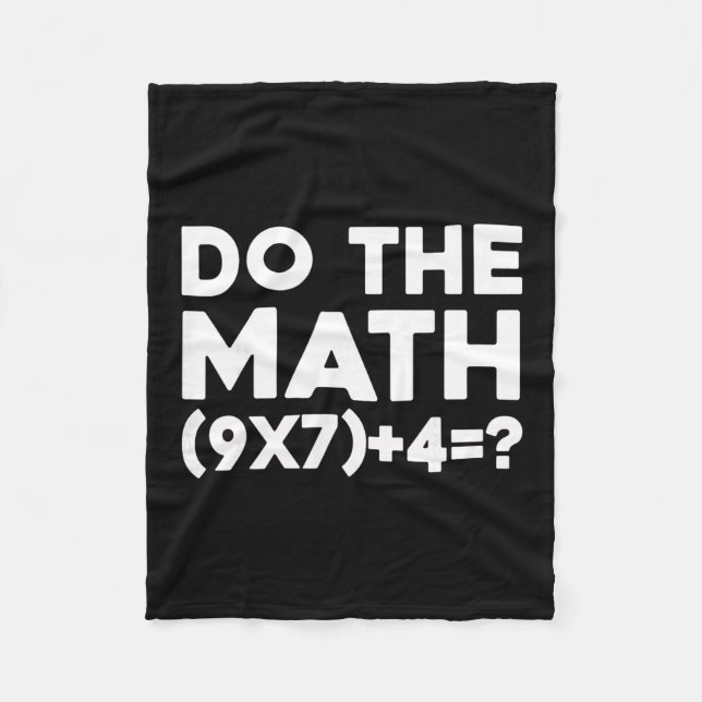 Do The Math 67 Meme 1  Fleecedecke (Vorderseite)