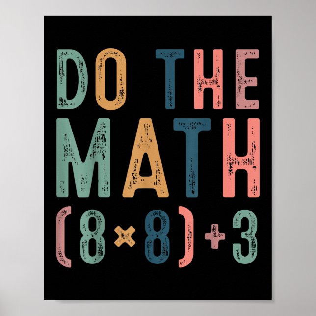 Do The Math 67 Meme Funny Six Seven Teacher Women  Poster (Vorne)