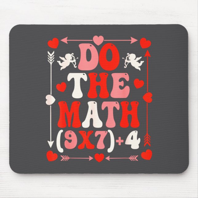 Do The Math Teacher 67 Meme Six Seven Valentine's  Mousepad (Vorne)