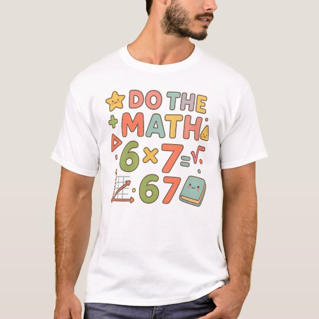 Do The Math – Trendy Kawaii Classroom Design T-Shirt (Vorderseite)