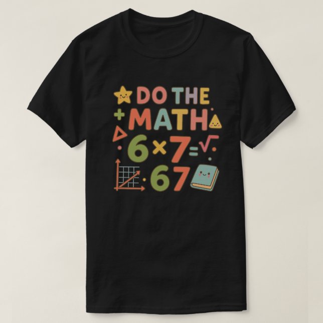 Do The Math – Trendy Kawaii Classroom Design T-Shirt (Design vorne)