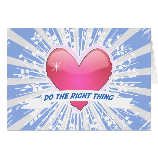 Do the Right Thing (Vorderseite (Horizontal))