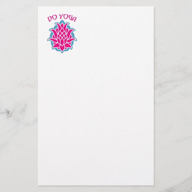 Do Yoga Briefpapier (Vorderseite)
