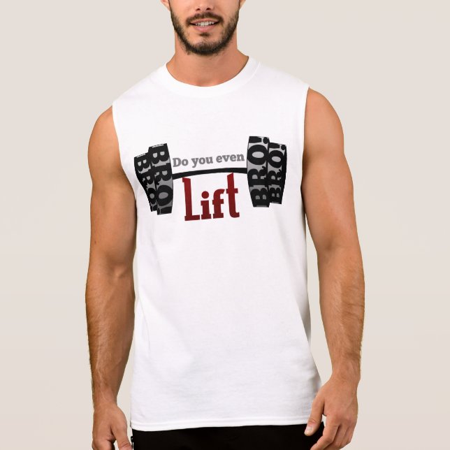 Do you even lift bro barbells ärmelloses shirt (Vorderseite)