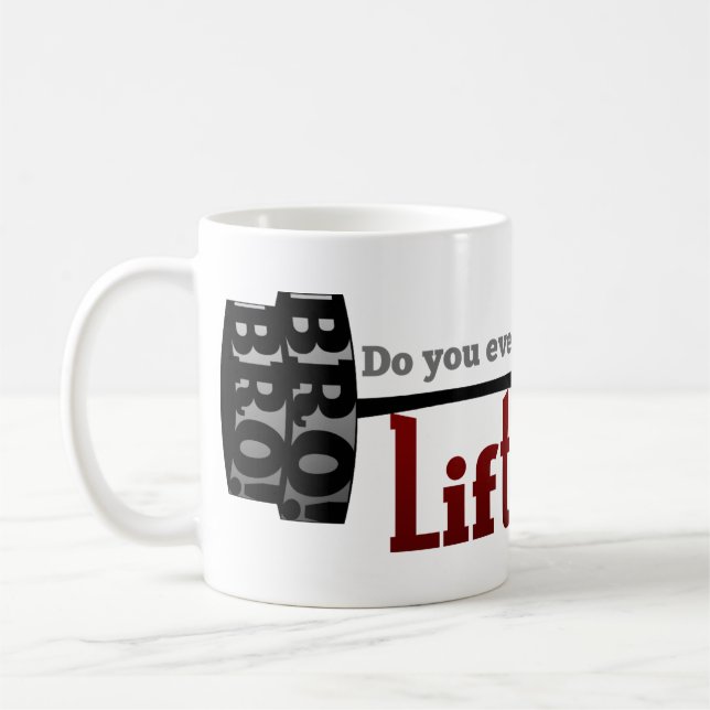 Do you even lift bro barbells kaffeetasse (Links)