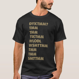 Do You Know The Muffin Man DYKTMM Funny Nostalgic T-Shirt